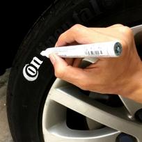 1 vnt. vandeniui atsparus nuolatinis guminis rašiklis dažų žymekliui automobilių padangų padangų protektoriaus dažų rašiklis 1 Pc