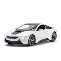 1/22 BMW i8 New Energy Car Alloy Sports Car Model Diecast Metal Racing Car Vehicles Model Simulation Sound Light Childrens Toys Gift balta