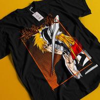 Bleach Anime Marškinėliai Ichigo Bankai Marškinėliai Aizen Yhwach Marškinėliai Zaraki Kenpachi Marškinėliai XL
