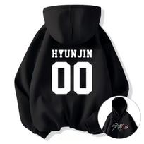 Karštas Vintažinis Grafikos spaudinys Stray Kids Hoodis Moterims Vyrams Laisvalaikio hip hop street wear Ilgomis rankovėmis Vilnos džemperis su gobtuvu Unisex džemperiai S