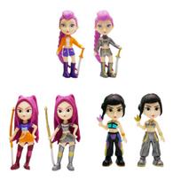 6 vnt./rinkinys Kpop Demonas Medžiotojų Figūrėlė Žaislas Animacinis Rumi/Mira/Zoey Veiksmo Figūrėlė PVC Darbalaukio Dekoracija Modelis Lėlė Žaislas Gerbėjų Dovana