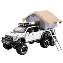 1/24 Ford F150 Kemperis Off-Road Pikapas Lydinio Metalo Diecast Modelis Automobilis Garsas ir Šviesa Žaislai Ornamentai Dovanos Vaikams Atitraukiamas balta