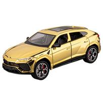 1/24 Lamborghini URUS Bison visureigis lydinio modelis automobilis žaislas Metalinis liejimas Garsas ir šviesa Automobilio žaislai vaikams Transporto priemonė auksas