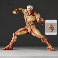 New Attack On Titan Amazing Yamaguchi Revoltech Nr068 Female Titan Annie Leonhart Figures Pvc Figurine Collection Model Toy Gift With Box
