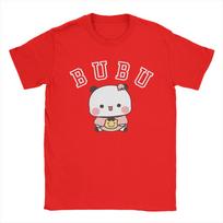 Men Bubu Dudu Cute Bear T Shirt  Pure Cotton Clothing Fun Short Sleeve O Neck Tees Adult TShirts S
