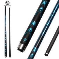 OKHEALING Anglies Pluošto Biliardo Lazda Mažo Atatrankos Biliardo Lazda 11.8mm Antgalis, Radialinis Jungimas 147cm/58colio Ilgis 19oz Svoris, Žaidimo Lazda mėlyna