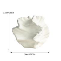 Minimalist Mirage Vase Ornament Ceramic Coral Vase Nordic Art Beige Living Room Desktop Center Decoration Ornament Gift