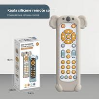 Baby Silicone TV Remote Control Cartoon Animal Children With Music Remote Control Early Education Cognitive Toys