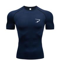 Running Compression T-shirt Short Sleeve Sport Tees Gym Fitness Sportshirts Male Jogging Tracksuit Homme Athletic Shirt Tops S