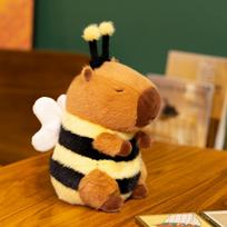 Kawaii Bitės Kapibaros Pliušinis Žaislas Simuliacija Bitės Kapibaros Pliušinė Lėlė Minkštas Iškamšytas Gyvūnas Žaislas Vaikams Kapibarų Mėgėjams Kambario Dekoras 23cm