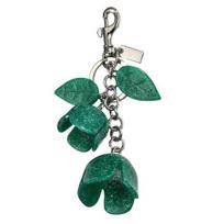 Keychain Pendant Resin Rose Bud Design Key Chain with Lobster Clasp Bag Charm Backpack Pendant Accessory žalia
