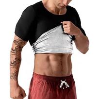 Men Women Sauna Suit Heat Trapping Shapewear Sweat Body Shaper Vest Slimmer Saunasuits Compression Thermal Top Fitness Workout Shirt S/M sidabras