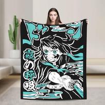 Muichiro Tokito Blanket Flannel Funny Breathable Throw Blanket for Chair Covering Sofa  Winter, 80x120cm(31x47inch)