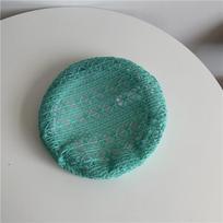 Retro Multi Colored Lace Beret Hat Slouchy Summer Beanie Cap Breathable Cutout Floral Painter Hat For Women žalia