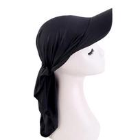 Classic Polyester Spandex Turban Hat Solid Color Sunscreen Baseball Cap Curved Brim Sunshade Hats Sun Protection juoda