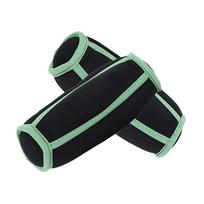 2Pcs Hand Weights Soft Design Snug Fit Sandbag Dumbbells for Bicep Curls Tricep Extensions Hand Weights Sandbag Dumbbells 2 pounds žalia