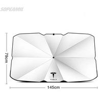 Automobilio priekinio stiklo saulės skydelis UV apsauga nuo saulės skėtis Tesla Model 3 Model Y Model S Model X Roadster priedams