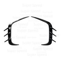 Wind Knife Spoiler Splitter Cover For Ford Fiesta MK8/ST/Line 2017-2020 Car Sticker Body Kits Fog Lamp Frame Gloss Blak black
