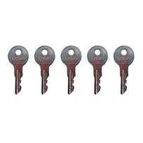 CH501 Toolbox Keys For Truck Tool Box Lock Latch, Pack of 5 Keys indigo