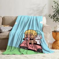 Blankets Bubu and DuDu Sofa Camp Nap Decorative Bedspread Soft Blanket Fleece Home Textile Birthday Gift Blanket Bedroom Decor 75x90cm