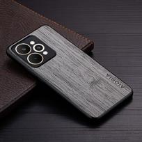Case for Oppo Realme 15 Pro 15T Funda Bamboo Wood Pattern Leather Phone Cover Luxury Coque Funda for Realme 15T Case Capa realme 15 šviesiai pilka spalva