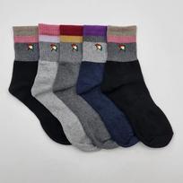 Arnold Palmer Basic Casual Anti-Twist Women's Fashion Mid-Length Socks 5 Pairs 5 pairs (color mix)