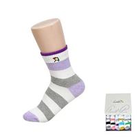 Arnold Palmer Casual Striped Women's Mid-Calf Socks 24cm - Random Shipping (5 Pairs)