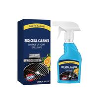 BBQ Grill Cleaner 200ml Powerful Grease Removal Spray for Barbecue Grills Ovens Kitchen Cooking Appliances Safe Formula Easy Application One Size mėlyna