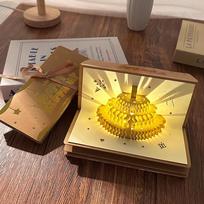 3D Pop-Up Birthday Red Envelope Greeting Card Foldable 6 Card Slots Musical Light Greeting Card Gold Red Envelope Greeting Card balta
