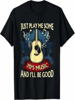 70s Music Rock And Roll Retro Vintage 1970s Music Shirt T-Shirt S įvairiaspalvis