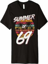 50th Birthday T Shirt Summer Of 69 Gift Mom Daddy Premium T-Shirt S įvairiaspalvis