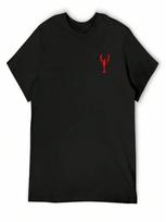 Lobster - Small Logo - White T-Shirt Customizeds Customs Design Your Own Funny T-Shirts Tshirts Personalised Cotton T Shirt unisex S įvairiaspalvis