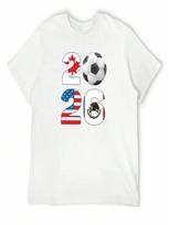 2026 North America Football Massive Event Soccer Ball T-Shirt Custom Shirt Funny Costumes Oversized T Shirt unisex S įvairiaspalvis