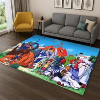 Digimon Adventure Angewomon Agumon Cartoon Carpet Rug for Bedroom Living Room Sofa Doormat Home Decor,Kid Area Rug Non-slip 40x60cm