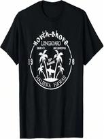 Vintage Hawaii Long Board North Shore Surf Beach Surfing T-Shirt S įvairiaspalvis