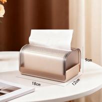 Portable Spring Support Clear Tissue Box Plastic Elegant Paper Box Luxury Design Premium Napkin Holder Office kava