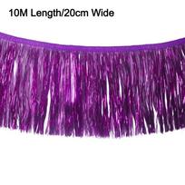 10M New 10M Length Skirt Tassel Illusion Laser Gradient Laser Fringe Lace 20cm Wide DIY Lace Fabric Trim Designer Clothing