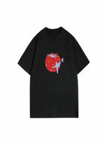 New Styles Aesthetic Tomato Printed T-Shirt Casual Fashion Loose Vintage Short Sleeve Graphic Cute Wounisex's Tops Wounisex Clothes S įvairiaspalvis