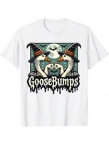 Goose Bumps  Funny Geese Fist Bump Pun Halloween T-Shirt S įvairiaspalvis
