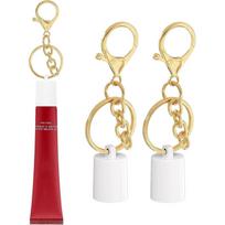 Lip Gloss Keychain Compatible for Summer Fridays Lip Balm, Lipgloss Cap and Holder Set