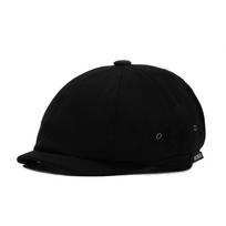 Forward Cap Men's Summer Cap British Beret Outdoor Sun Hat Big Head Octagonal Cap juoda