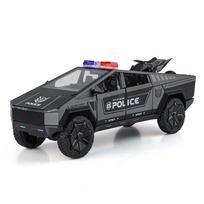 1/24 Tesla Cyber Trucks Alloy Pickup Car Model Diecast Metal Toy Off-road Vehicles Car Model Simulation Sound and Light Kids Gift juoda