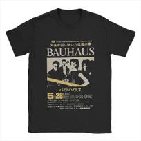 Bauhaus T-Shirt for Men Leisure 100% Cotton Tee Shirt Crewneck Short Sleeve T Shirts Plus  Clothes#Color S juoda