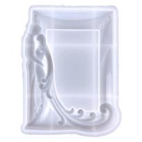 Valentines Day Wedding Photo Frame Crystal Epoxy Mold Couple Pictures Frame Decoration Silicone Mold for DIY Craft 1 gryna
