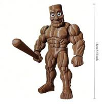 Italian Brainrot Monster Fusion Edition Figures Toy Tung Tung Tung Sahur Tralalero Tralala Anime Action Figure Ornament Toy Gift raudona