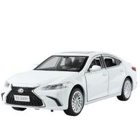 1/24 Lexus ES300h lydinio automobilio modelis Metaliniai liejiniai Luxy transporto priemonės Automobilio modelis Aukštos simuliacijos garsas ir šviesa Kolekcija Vaikų žaislas Dovana balta