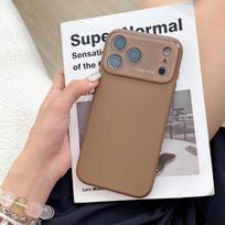 Oficialus skysto silikono smūgiams atsparus telefono dėklas, skirtas iPhone 17 Air 16 15 14 13 12 Pro Max, prabangus stiklinis didelio lango buferio dangtelis iPhone 12 Pro