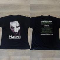 Gothic Clothing Marilyn Manson Tee Vintage Death Hype Tshirt Oversized Y2k Vintage 90s Tshirts Cotton Streetwear Tees Unisex S