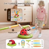 4 Styles Ladybug Multifunction Exercise Machine Ferrule Jump Rocket Launcher Toy Sports Entertainment Game Outdoor Educational