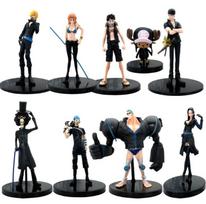 Anime DXF One Piece Film Gold Grandline Men 9 vnt./rinkinys 15-ojo jubiliejaus personažai Luffy figūrėlės Kolekciniai žaislai black